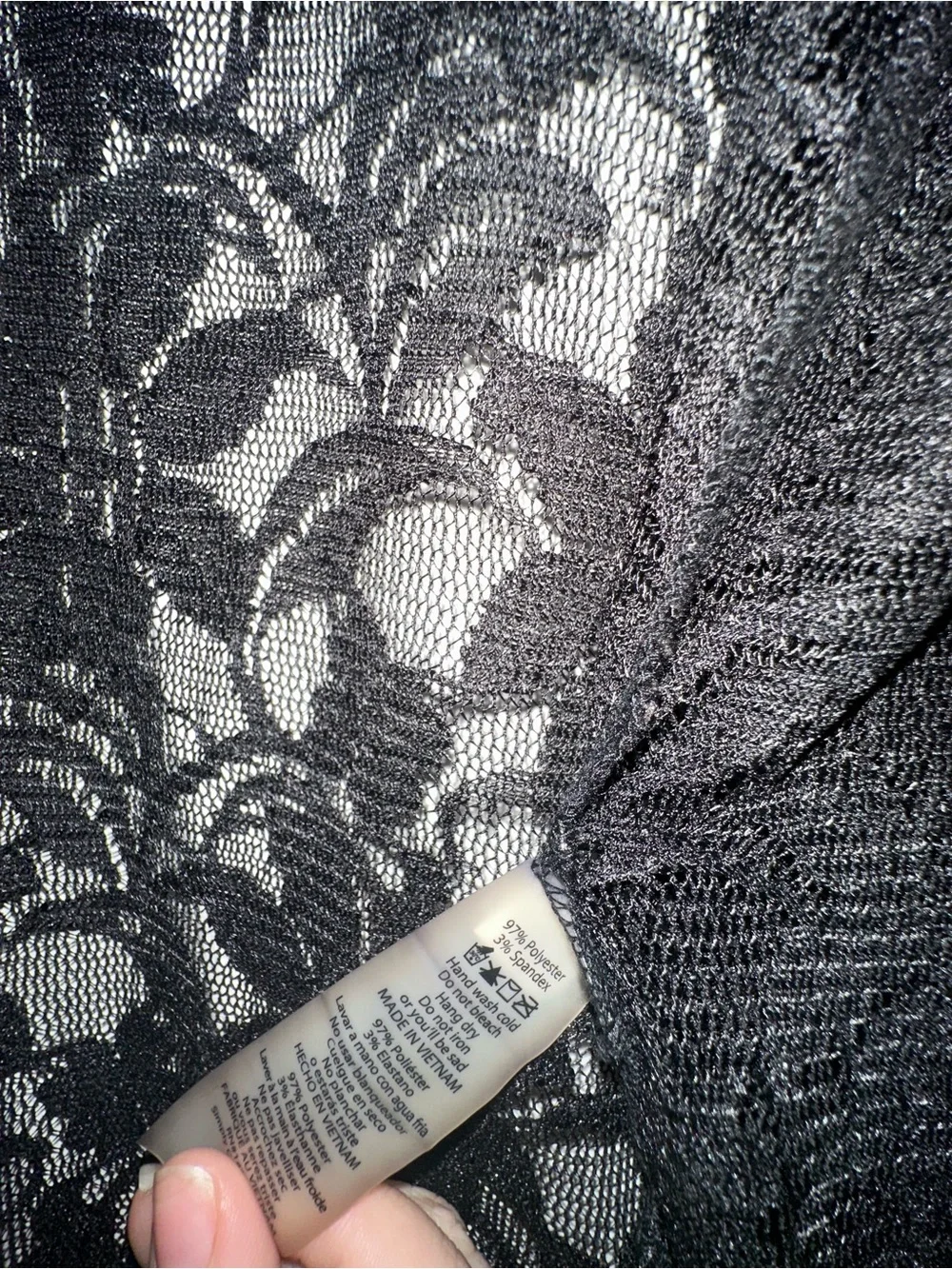 LuLaRoe Black Lace Open Cardigan